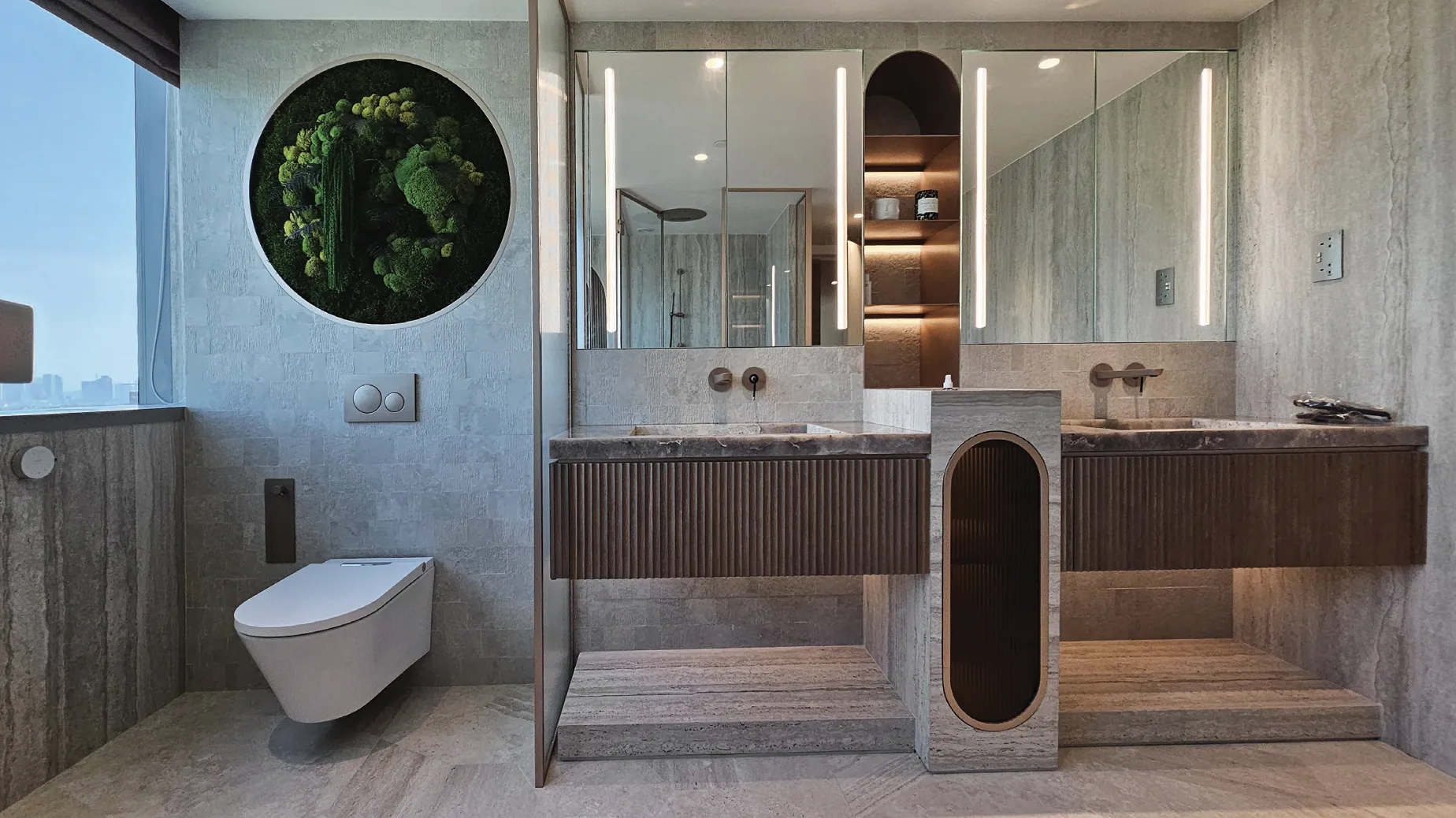 Finished interior, as built by Soltis Interiors